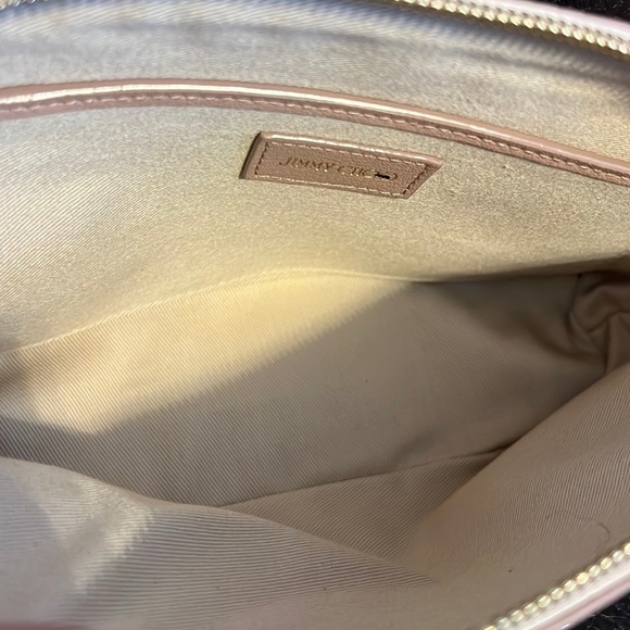 SALE!!! Jimmy Choo Python snakeskin leather logo clutch / pouch bag NEW - Picture 8 of 8